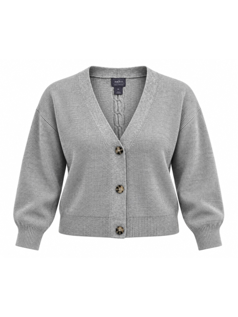 Women's Auden Grey Cardigan Sweater Size XL
364